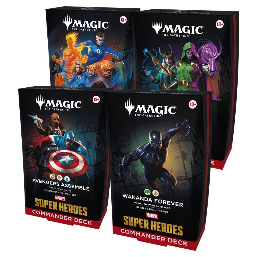 Marvel Super Heroes Commander Decks (Set of 4)