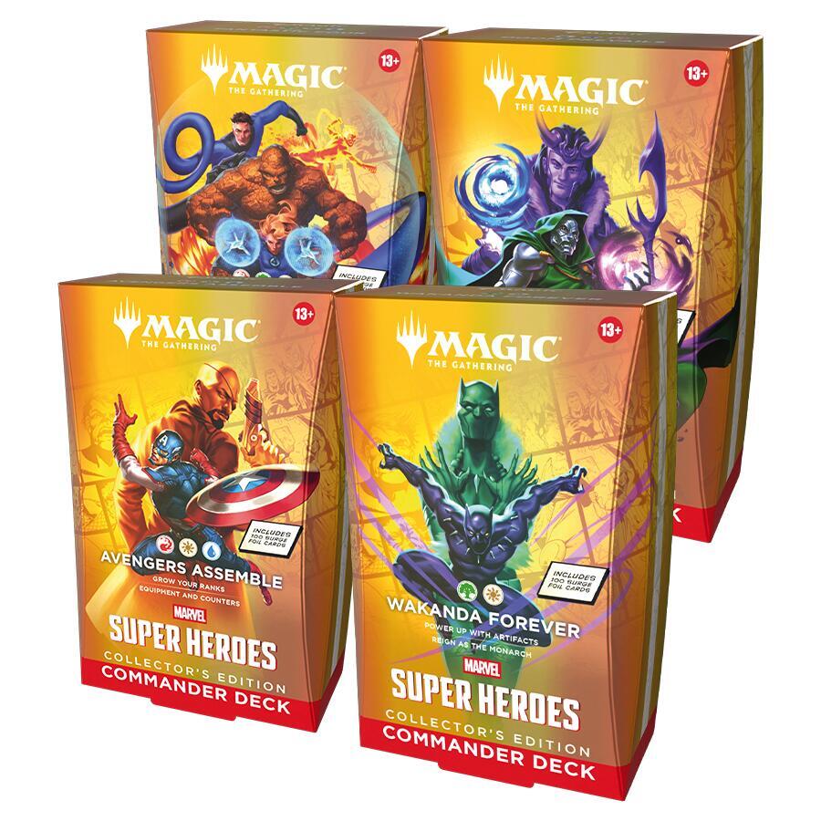 Marvel Super Heroes Commander Decks - Collector's Edition (Set of 4)