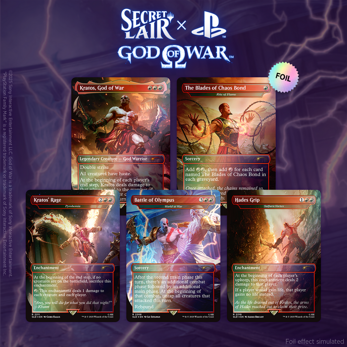 Secret Lair x God of War: Greek Foil Edition