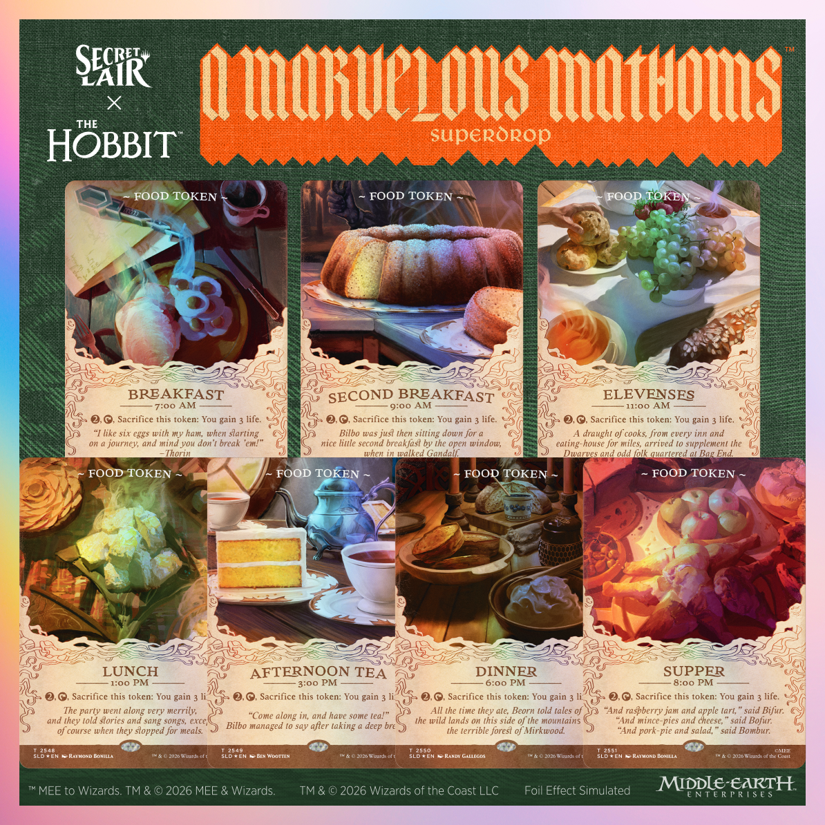 Secret Lair x The Hobbit: Second Breakfast and Beyond Foil Edition